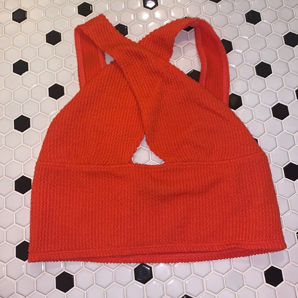 urban outfitters orange top